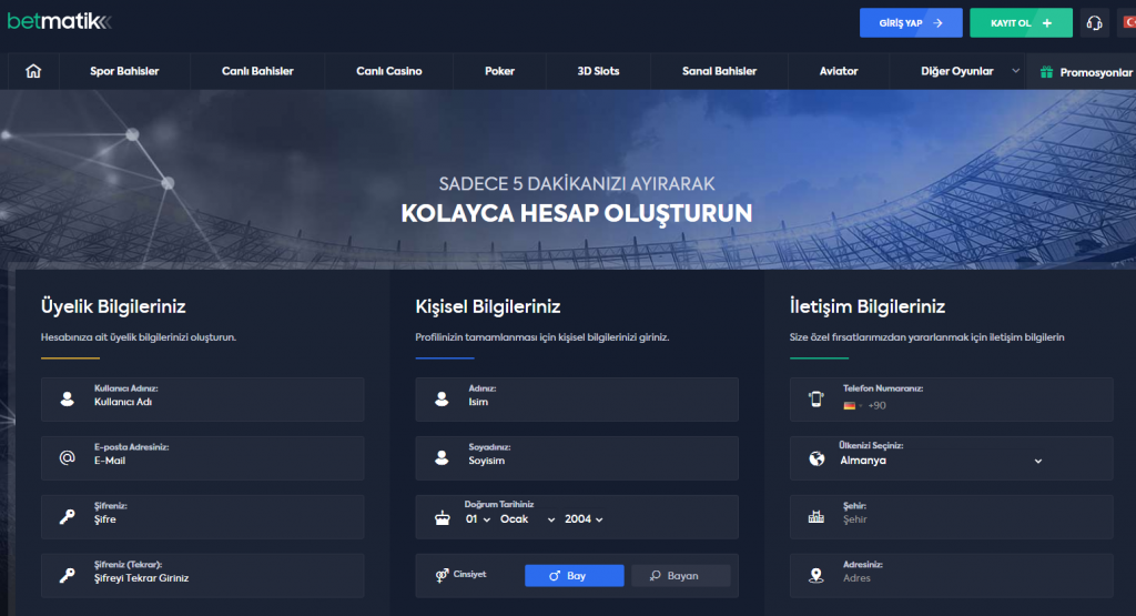 betmatik giriş